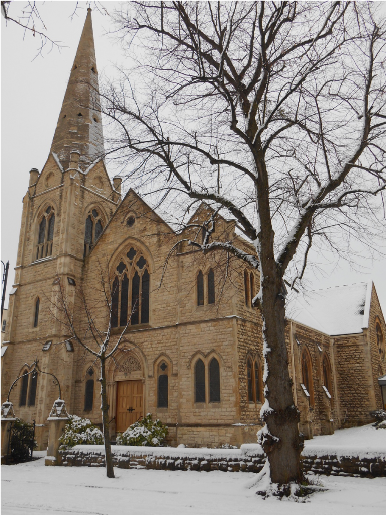 Church in the snow
