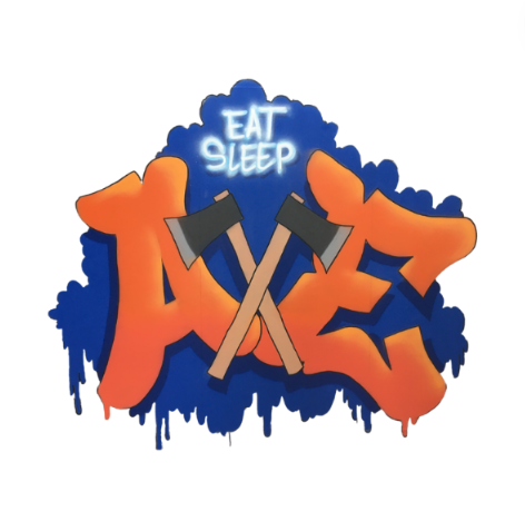 Text logo for Eat Sleep Axe