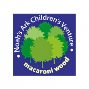 Text logo for Macaroni Woods