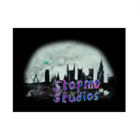 Text logo for Stop Mo Studios