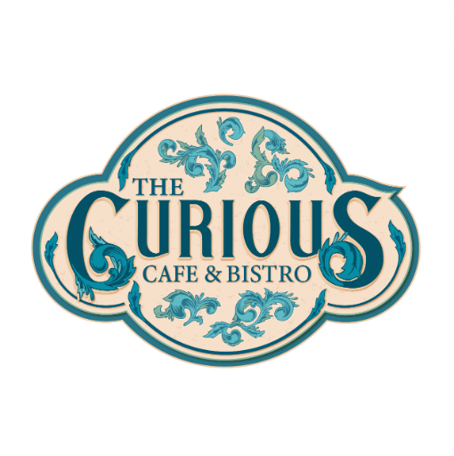 Text logo for The Curious Cafe and Bistro